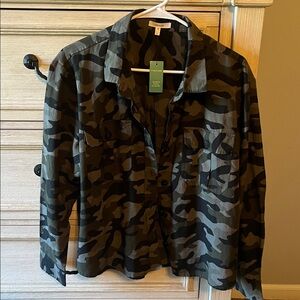 Maurices Camouflage Button Down